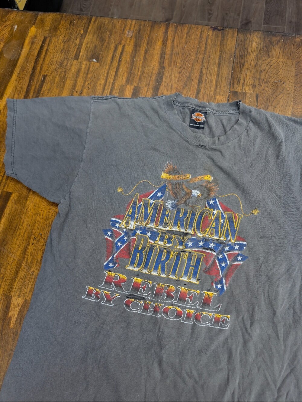 Harley-Davidson American by Birth Rebel by Choice T-Shirt XL